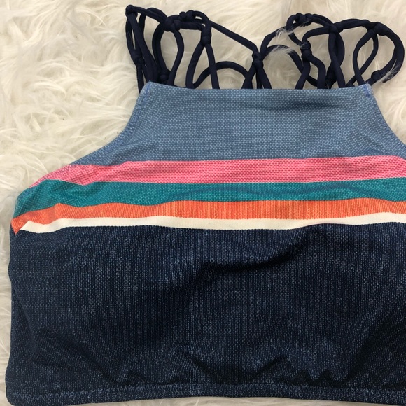 Sperry Shipmate chambray high neck bikini top - Picture 7 of 8